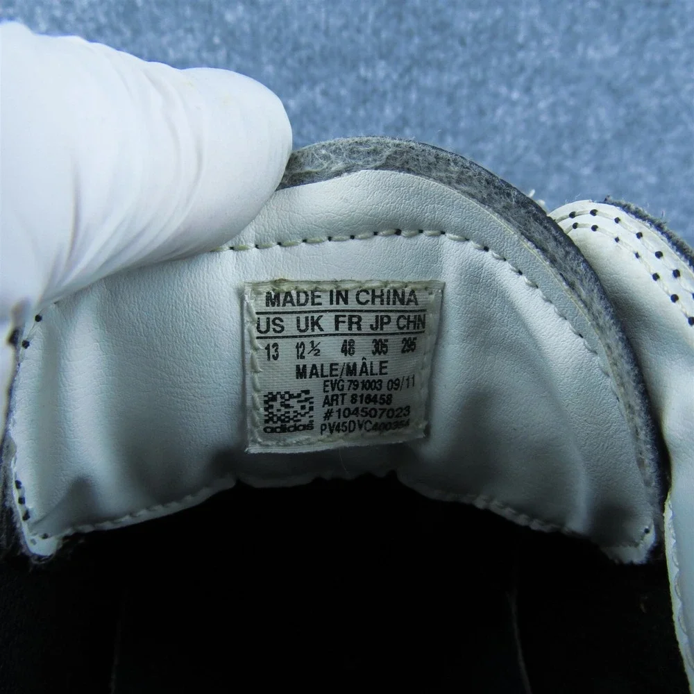 adidas Men's Spikeless Golf Sneaker Black Leather Size 13M Used 2025‎